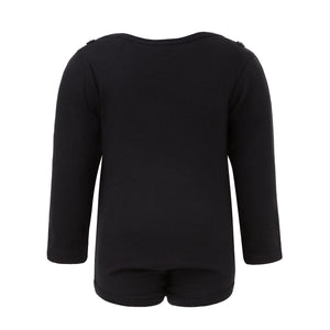 Black Onesie with Green Elements