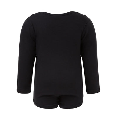 Black Onesie with Green Elements