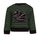 Black and green pied de poule Baby Sweatshirt with Dragon Appliqué
