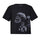Hand-Painted Oversized Black T Shirt for Kids