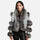 Aurora Luxe Metallic Silver Sheep Leather Jacket